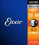 Elixir 12052 NanoWeb Electric Guitar Strings 10-46